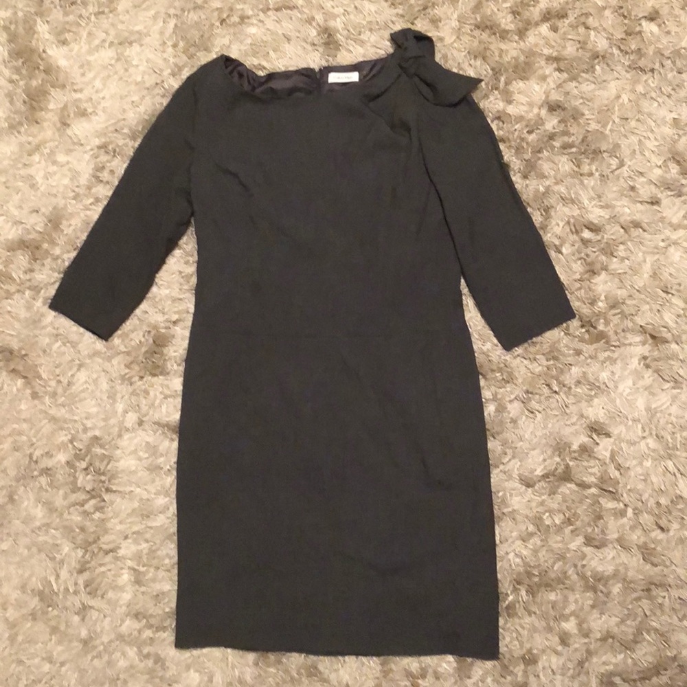 Calvin Klein Structured Dress With Bow Accent